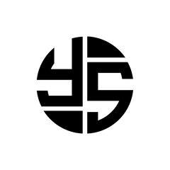 Obraz premium YS letter logo creative design. YS unique design. 