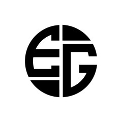 EG letter logo creative design. EG unique design.
