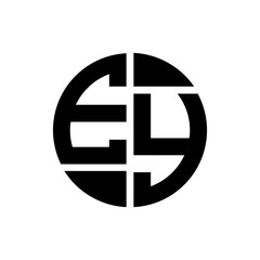Obraz premium EY letter logo creative design. EY unique design. 