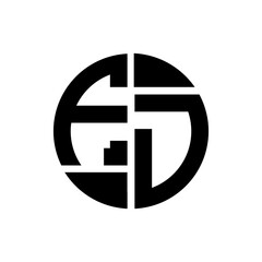 Obraz premium FD letter logo creative design. FD unique design. 