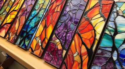 Cellular Stained Glass: Transform cells into a stained glass masterpiece by using different stains to highlight specific structures, creating a visually stunning effect