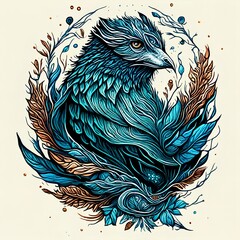 Fototapeta premium Whimsical Creature Illustration with Unique Patterns and Textures