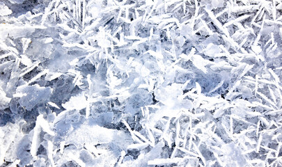 Authentic ice, frozen icy, snow pattern. Frozen ice pattern texture.