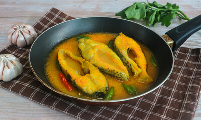 Tilapia fish spicy and sour curry 