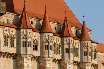 The Corvin Castle of Hunedoara in Romania - obrazy, fototapety, plakaty
