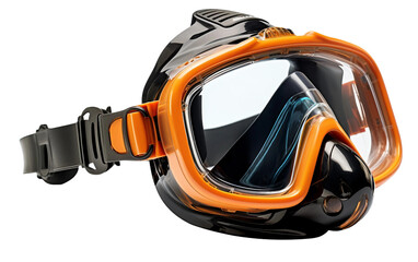Snorkel and Mask Essentials Isolated on Transparent Background PNG.