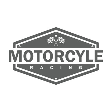 motorcycle racing badge, motorcycle racing logo design