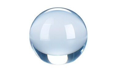 Serene Elegance Clear Glass Solitude Isolated on Transparent Background PNG.