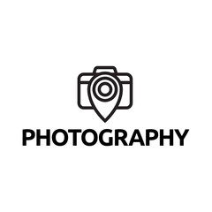 camera photography logo icon vector template isolated on white background