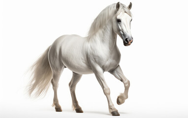 Andalusian horse isolated on a white background