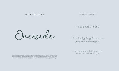 Handwritten Script font. Hand drawn brush style modern calligraphy cursive typeface. Hand Lettering and Custom Typography alphabet for Designs: Logo, Greeting Cards, Poster. Vector Brush type set.
