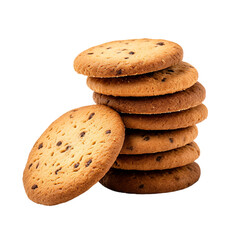 stack of cookies on transparent background PNG image