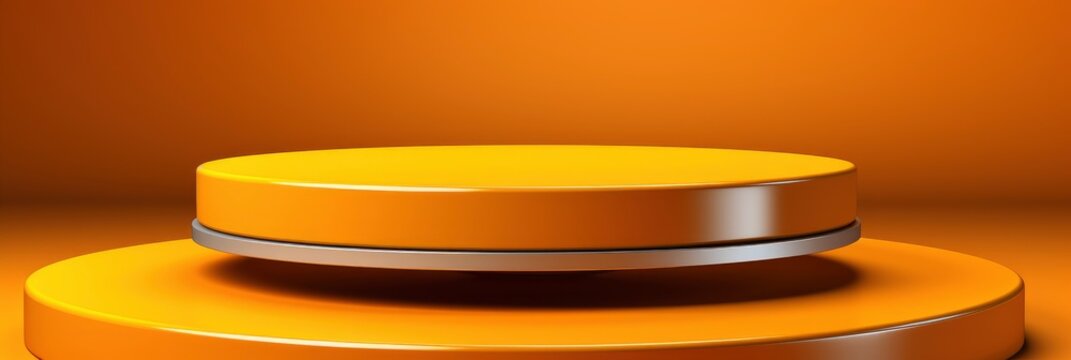 Orange Podium Minimal Abstract Background, Background Image For Website, Background Images , Desktop Wallpaper Hd Images