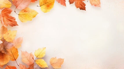 Seasonal Beauty: Autumn Leaves Background
