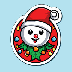 chrismas stickers clipart - Kidut