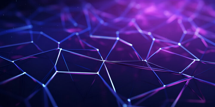Abstract background with moving dots and lines network connection structure .Dynamic Abstract Network Connection,