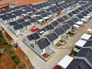 Infrastructure complex Cheap and subsidized housing area for Indonesian people with a middle economy as a residential area in Central Java