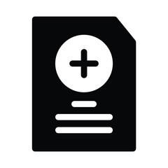 Obraz premium Medicine document icon