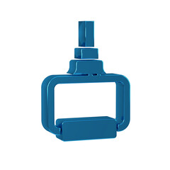 Blue TPX loop training equipment icon isolated on transparent background. Sport equipment.