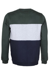 modern pullover made of natural materials on a white background