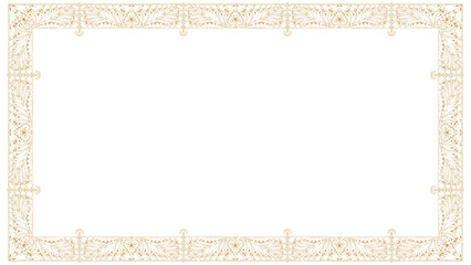 frame made of ornaments