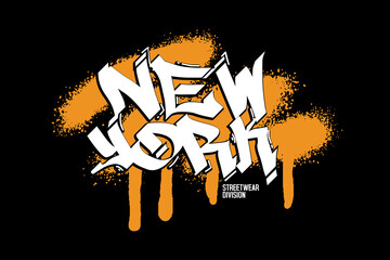Urban Streetwear graphic new york design vector template print file