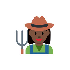 Obraz premium Woman Farmer: Dark Skin Tone