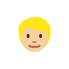 Person : Medium-Light Skin Tone, Blond Hair 