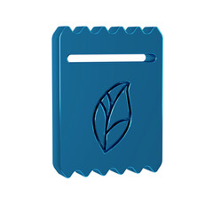 Blue Pack full of seeds of a specific plant icon isolated on transparent background.