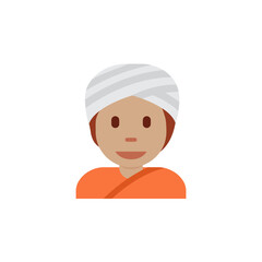  Person Wearing Turban: Medium-Skin Tone