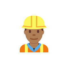 Man Construction Worker: Medium-Dark Skin Tone