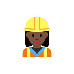Woman Construction Worker: Dark Skin Tone