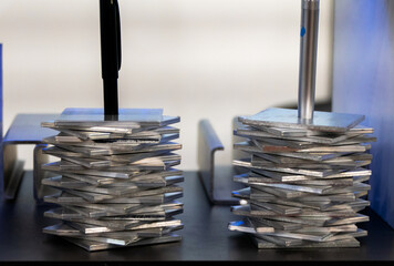 Aluminum profile of various shapes for fastenings.