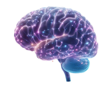 Brain Technology Synapses Isolated Transparent Background
