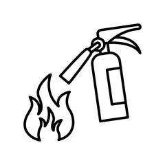 Fire Extinguisher Icon Vector Illustration