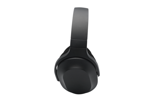 Headphones side view on transparent background png