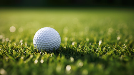 Close up of golf ball