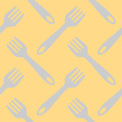 fork seamless pattern vector illustration. cutlery patterns for backgrounds, packaging, textures, fabric patterns, wallpapers, wall decorations for restaurants, cafes and other places to eat