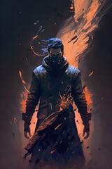 Fototapeta premium epic art with dark colours