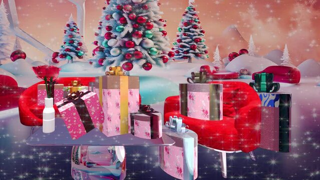 クリスマスギフトBOX　3Dイメージ