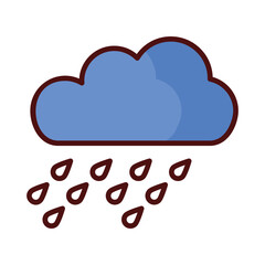 Shower icon isolate white background vector stock illustration