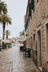 Amazing view of Trogir old town, Croatia.