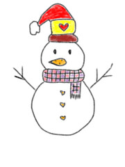 snowman with hat