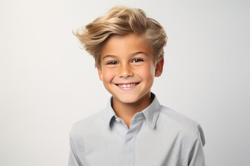 Fototapeta premium Cheerful Childhood: Happy Boy's Close-Up