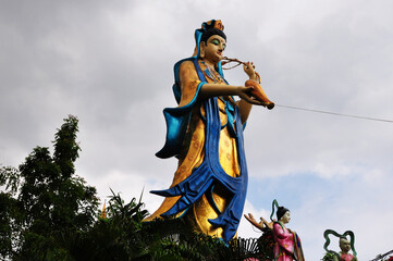 Quan Yin angel deity or Kuan Yin chinese mercy goddess for thai people travel visit and respect...