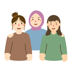 flat international women's day illustration