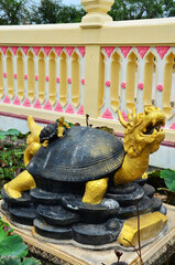 Mythical creatures Bixi or legendary animals Bi Xi or dragon turtle chinese mythology for thai...