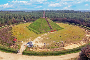 Aerial from the pyramid from Austerlitz, amonument dedicated to Napoleon Bonaparte, situated in the...