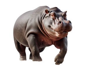 hippopotamus on a transparent background PNG for easy decorating your projects.