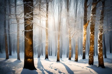 winter forest in winter